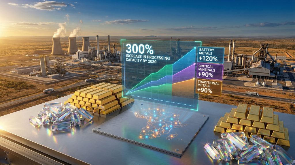 African mining value chain growth projection.