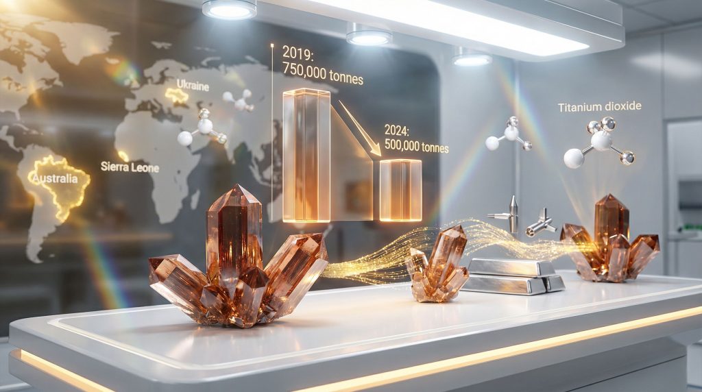 Natural rutile supply constraint and impact.