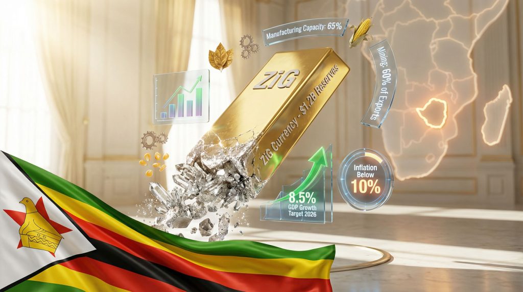 Zimbabwe 2026 economic growth forecast visualization.