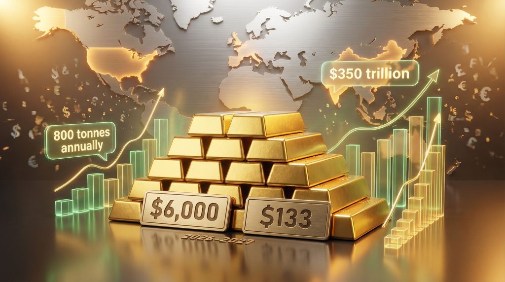 Gold bull market potential visualized with graphs.