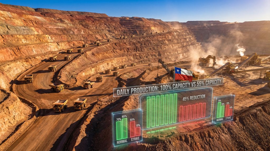 Mantoverde strike settlement reduces mining production.