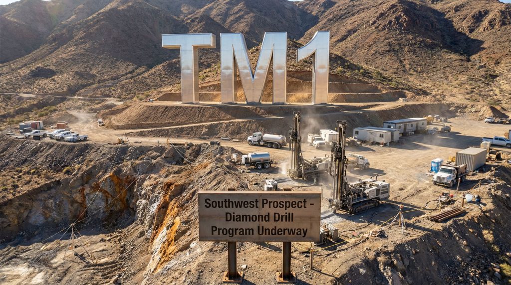 Terra Metals Ltd-TM1-TM1 mining operation with drilling equipment.
