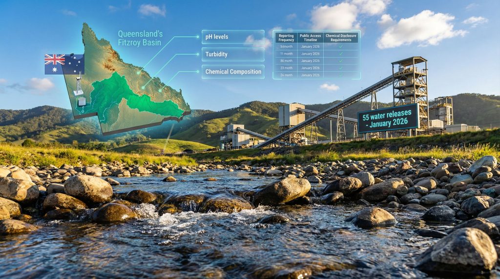 Coal mine water transparency, Fitzroy Basin analysis.