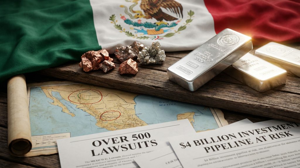 Mexican mining industry hindered by legal issues.