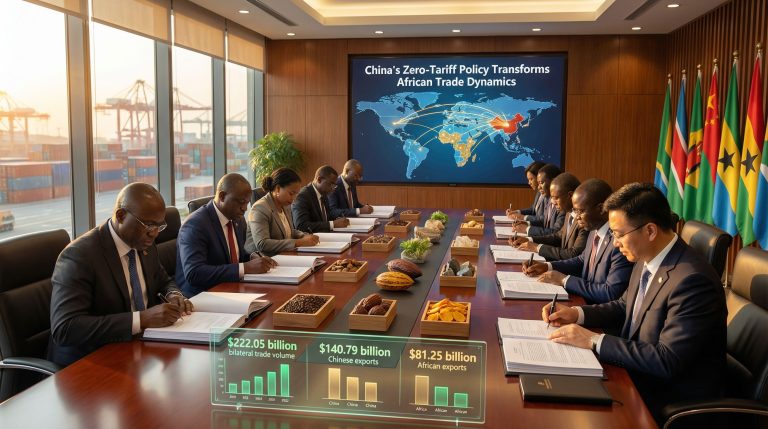 Meeting on China zero-tariff access policy.