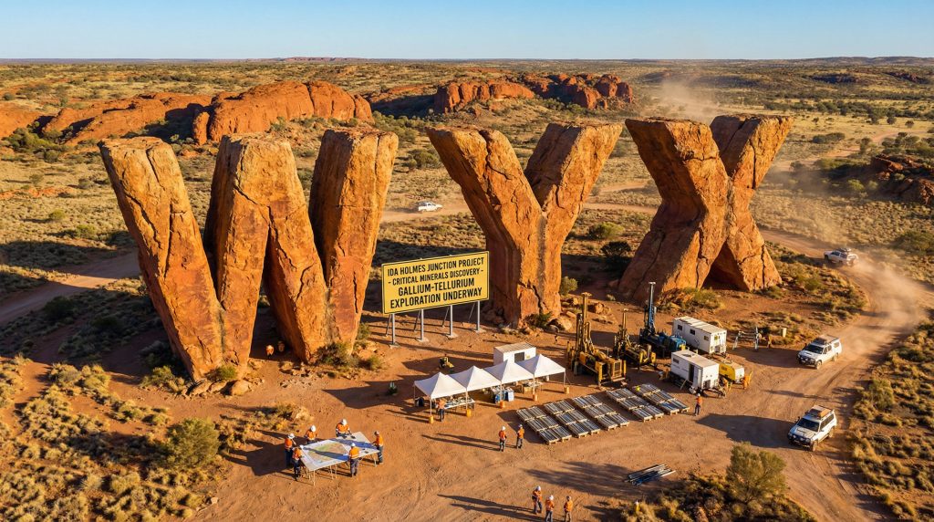 Western Yilgarn NL-WYX-Wyloo Metals site with large rock formations.