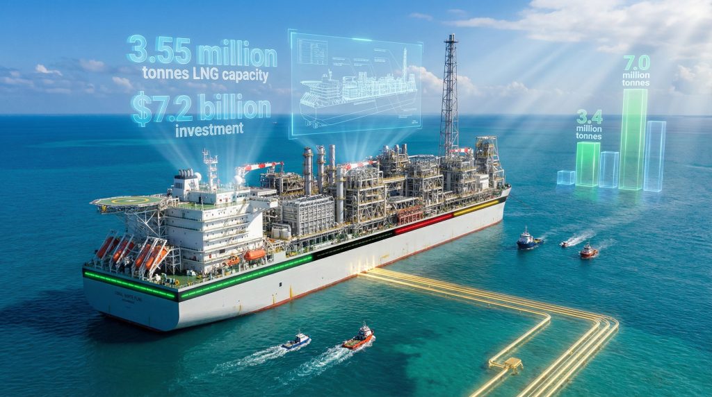 Technip Energies Mozambique Coral Norte Gas Project ship.