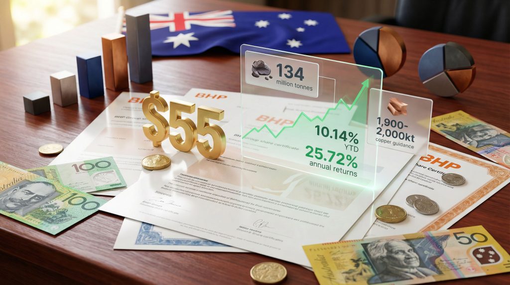 BHP shares potential to soar past $55.
