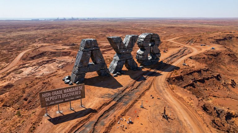 Accelerate Resources Ltd-AX8-AX8 rock formation in arid landscape.
