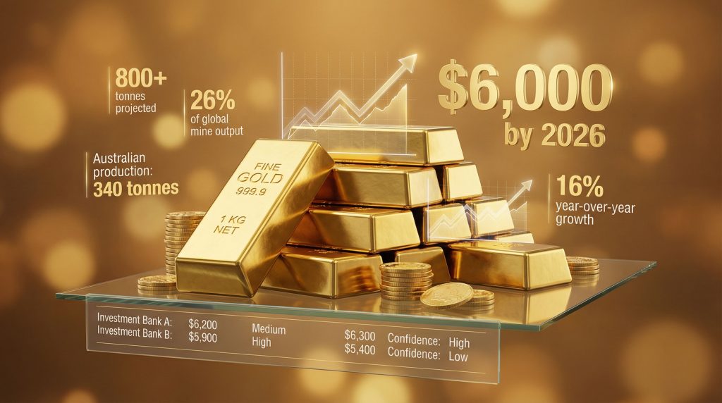 Gold price forecast 2026: $6,000 prediction.