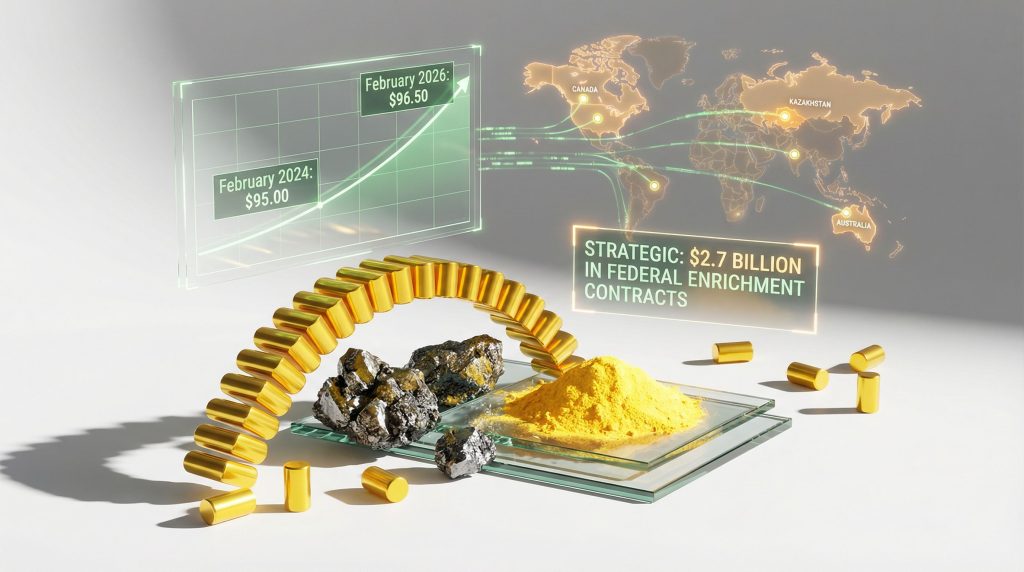 Uranium prices surge to record high.