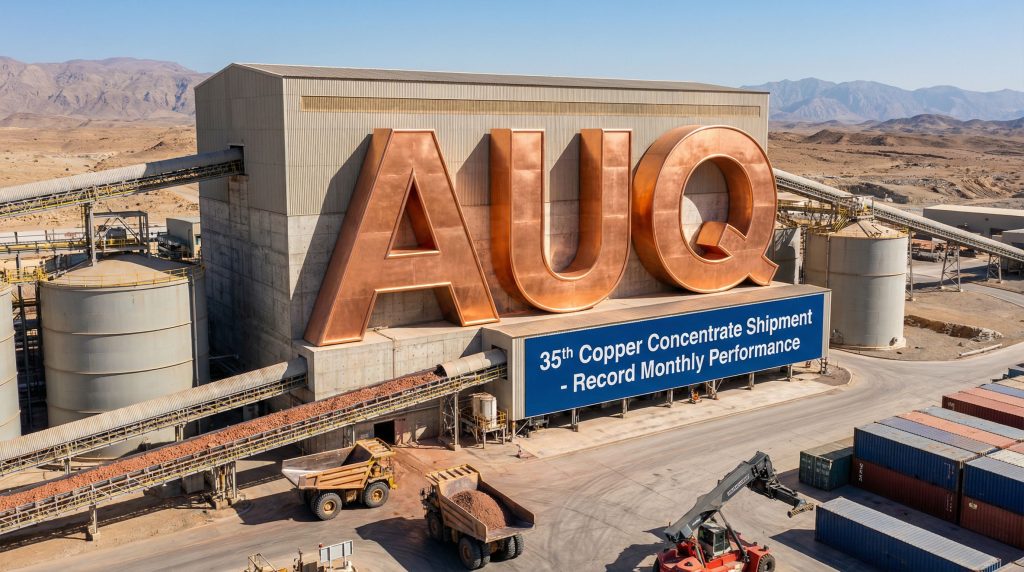 Alara Resources Ltd-AUQ-AUQ mining facility celebrates shipment milestone.
