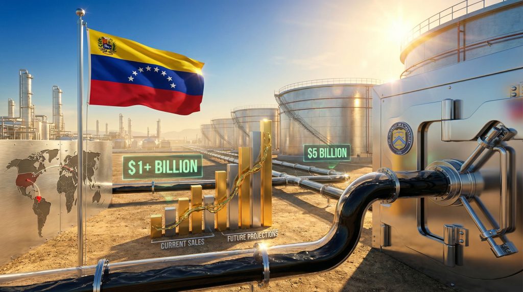 Venezuelan oil revenues under U.S. management.