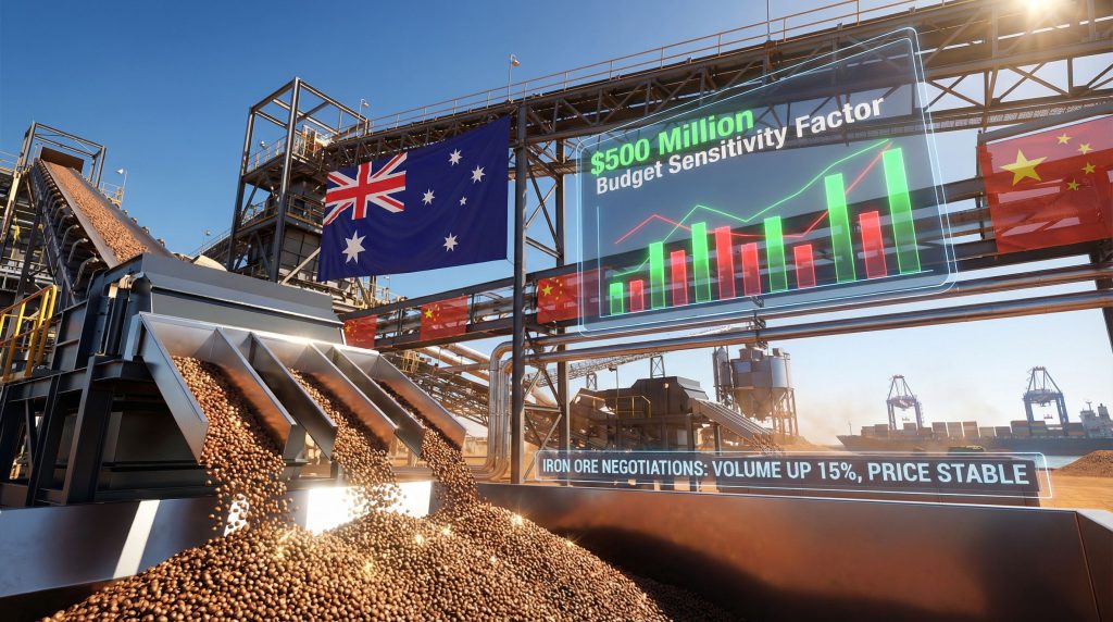 Australia-China iron ore negotiations improve trade stability.