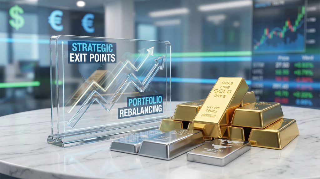 Gold and silver bars; selling strategy.
