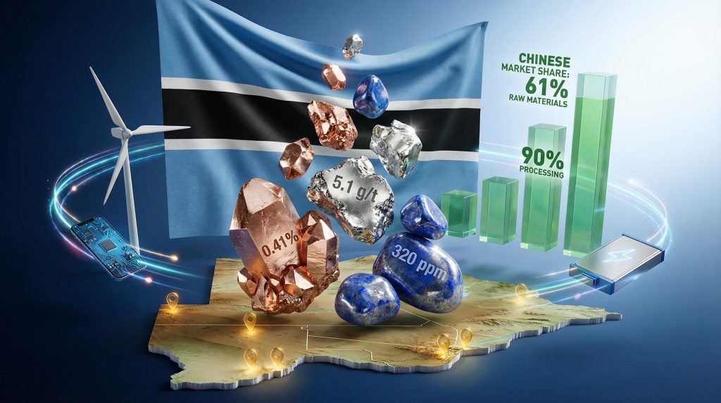 Botswana rare earth minerals discovery depicted graphically.