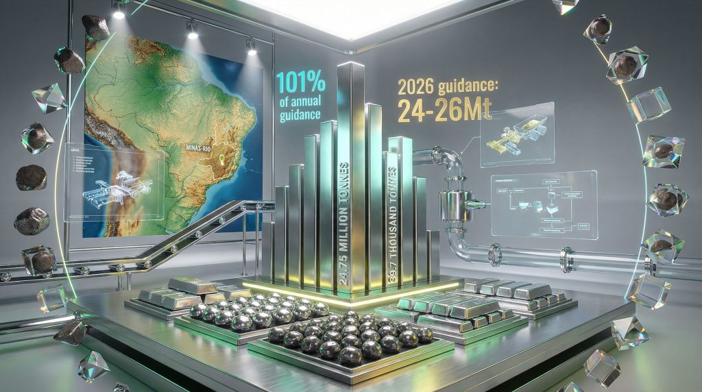 Anglo American ferro e níquel, produção e metas.