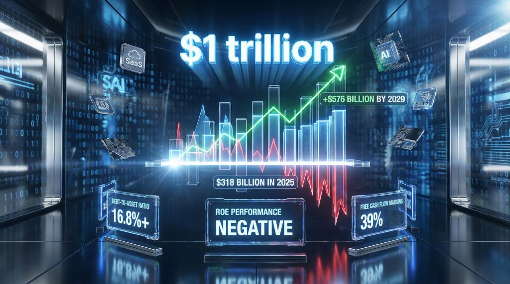 SaaS sell-off and weak balance sheets statistics.