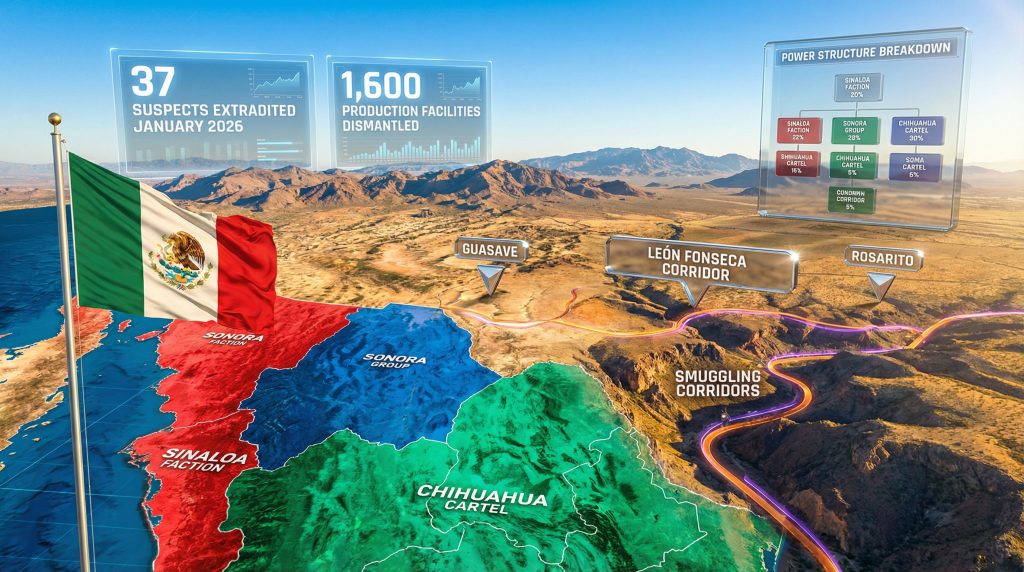 Sinaloa cartel power struggle map analysis.