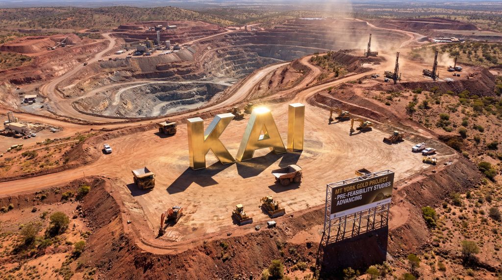 Kairos Minerals Ltd-KAI-KAI gold mining site with equipment.