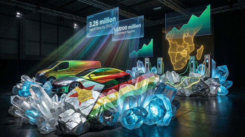 Zimbabwe electric vehicle market expansion visualized creatively.