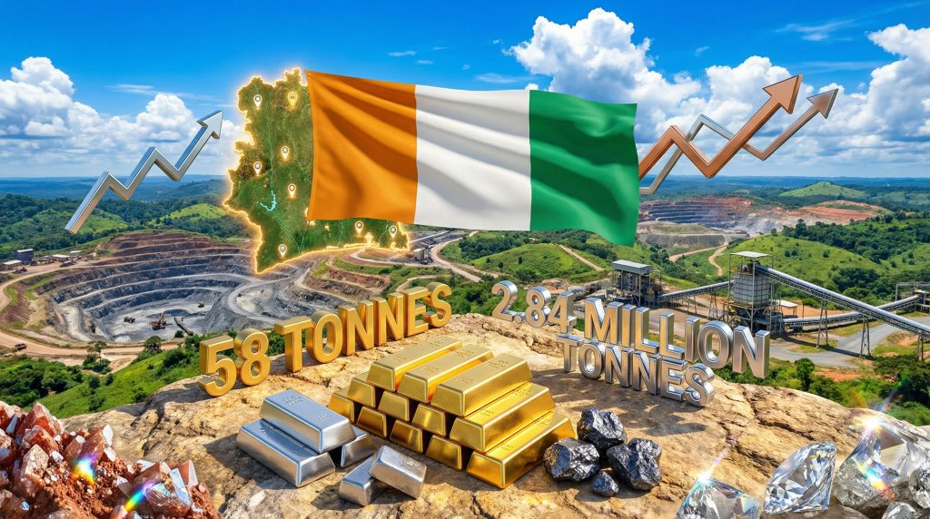 Côte d'Ivoire mining products and statistics.