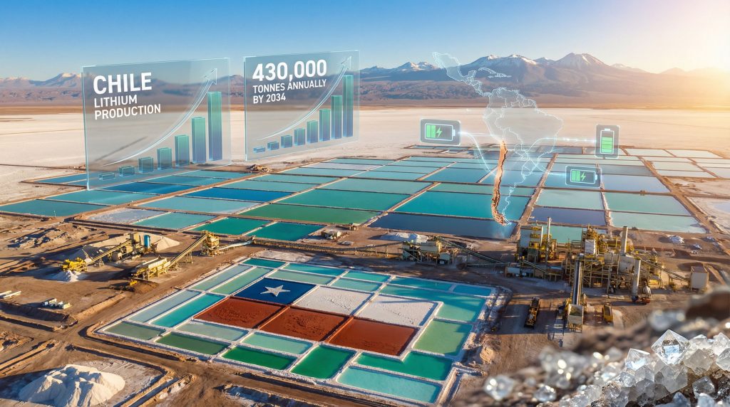 Chile lithium production and future growth.