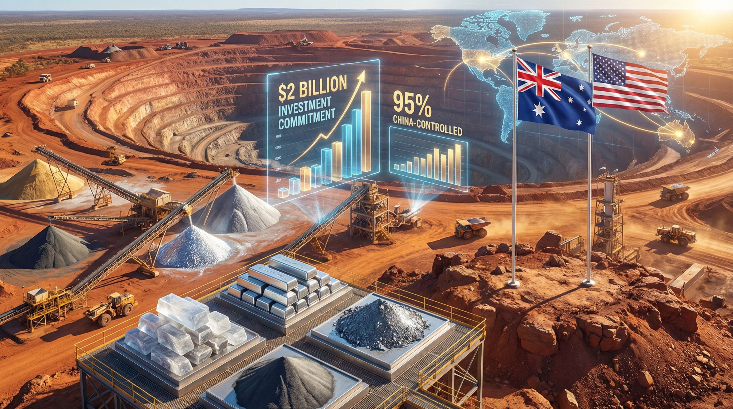 Australia deepens US critical minerals cooperation through $2 billion framework, strengthening supply chains and reducing dependencies.