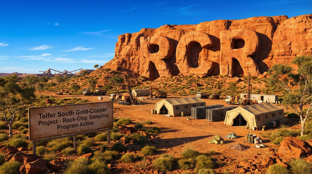 Rincon Resources Ltd-RCR-RCR logo on red rock formation.