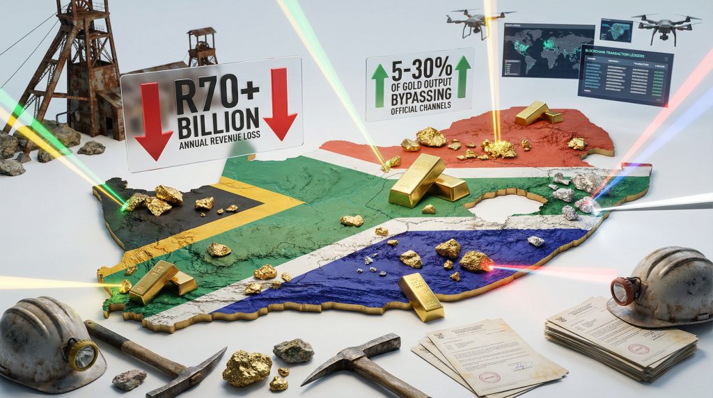 R70 billion revenue loss from illegal mining.