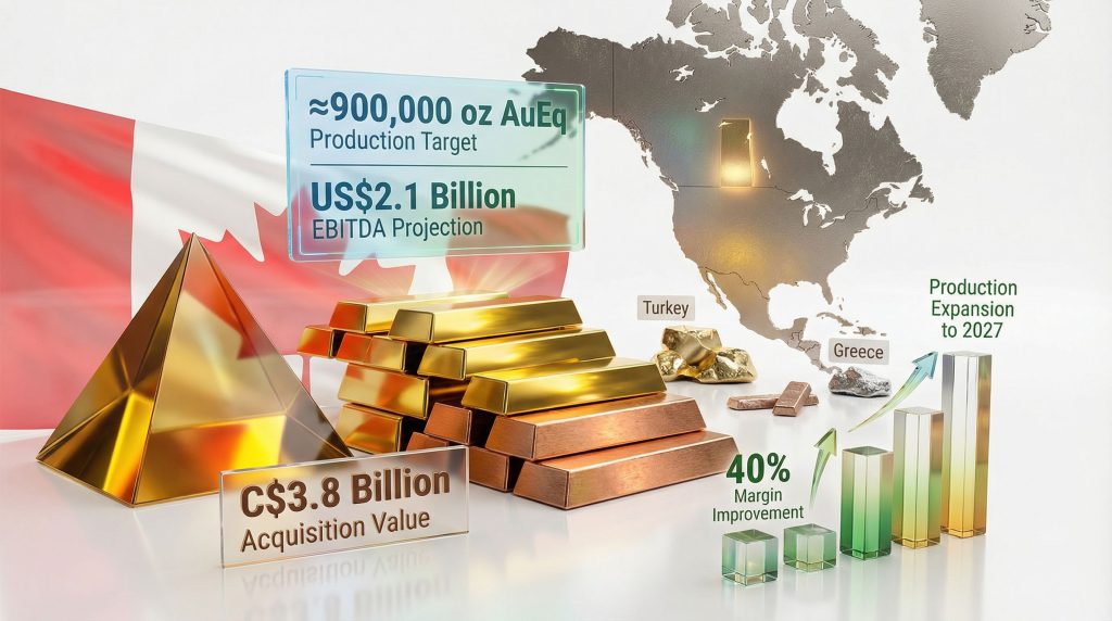 Eldorado Gold acquisition details and projections.