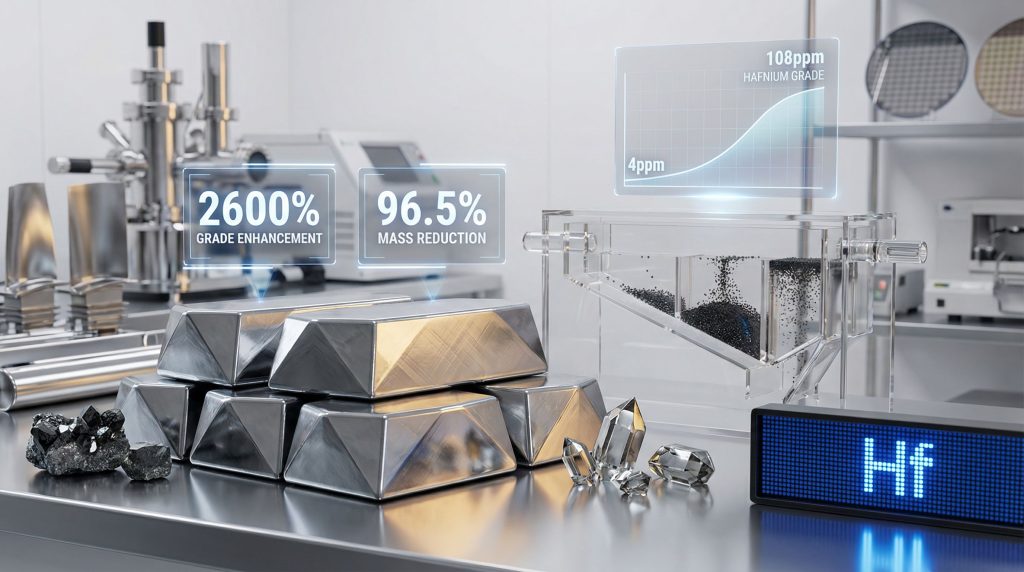 Hafnium production breakthrough increases grade efficiency.