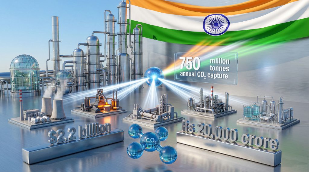 India allocates 2.2bn to CCUS initiative.