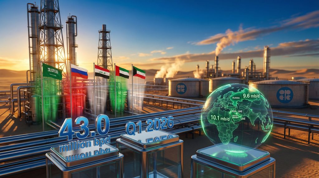 OPEC oil output January 2026 statistics.