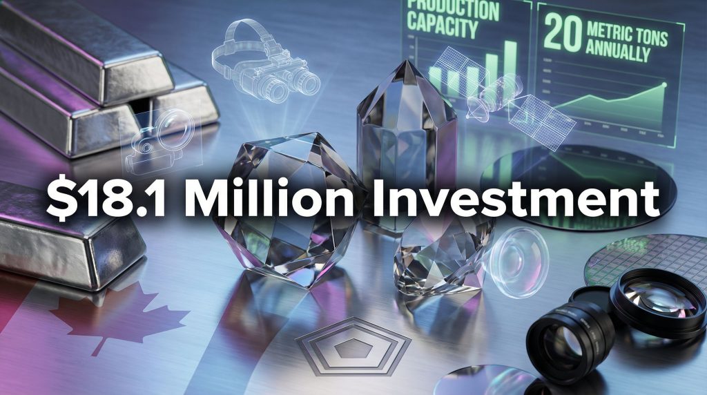 Pentagon invests in germanium production deal.