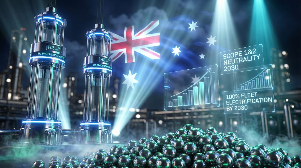Fortescue Future Industries green ambitions illustrated visually.