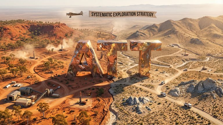Altitude Minerals Ltd-ATT-ATT in desert landscape, exploration theme.