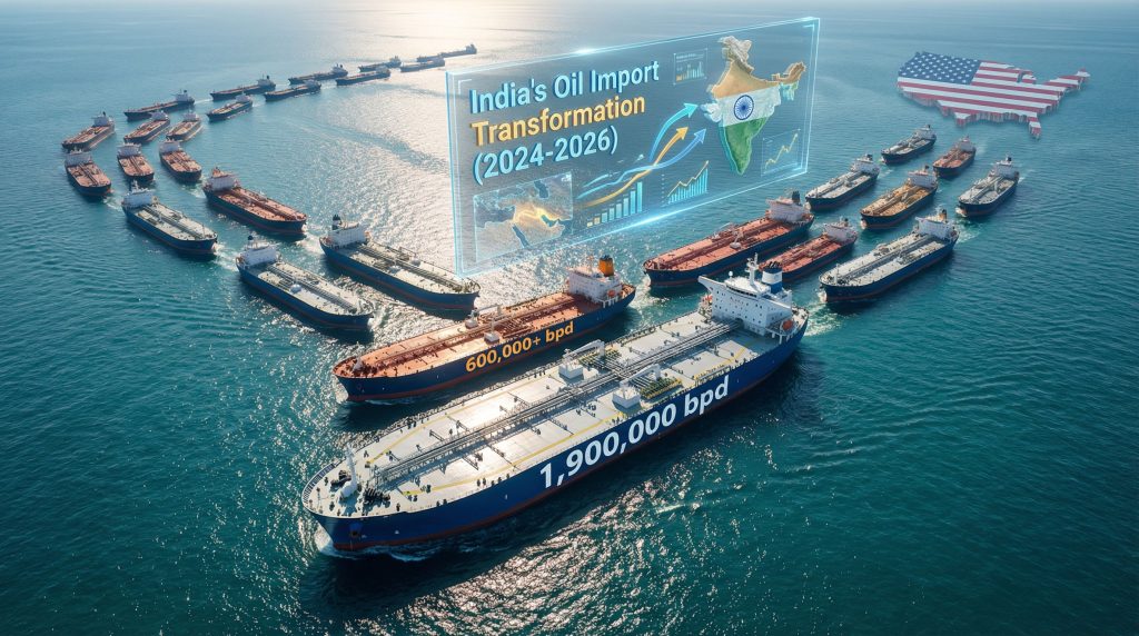 Oil tankers represent India US trade transformation.