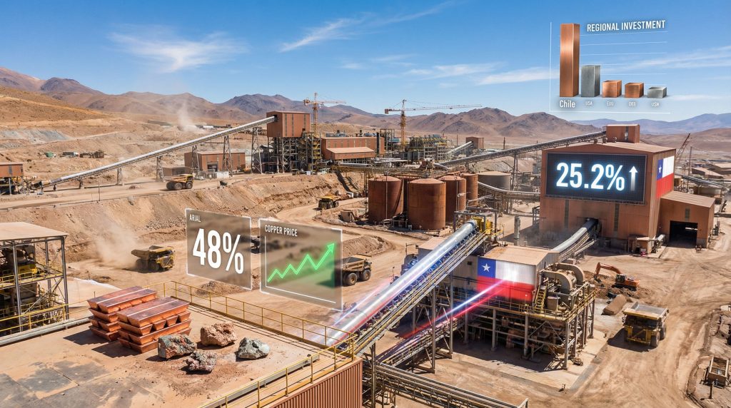 Brownfield mining investment in Chilean site.