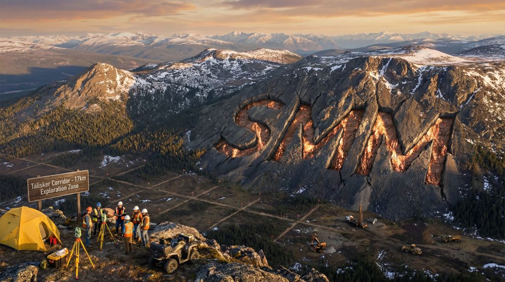 Somerset Minerals Ltd-SMM-SMM exploration team at mountainous site.