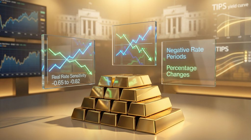 Gold's relationship with real rates illustrated.