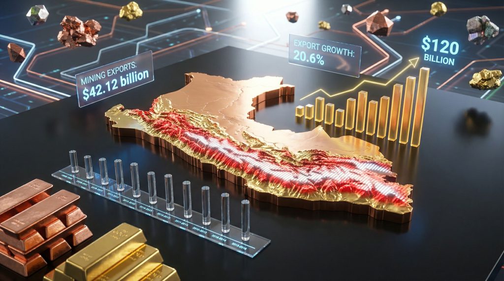 Peru's mining exports and economic growth.