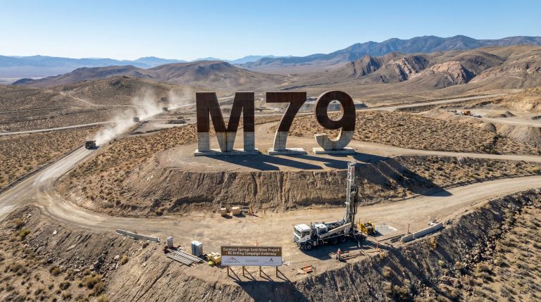 Mammoth Minerals Ltd-M79-M79 project in desert landscape.