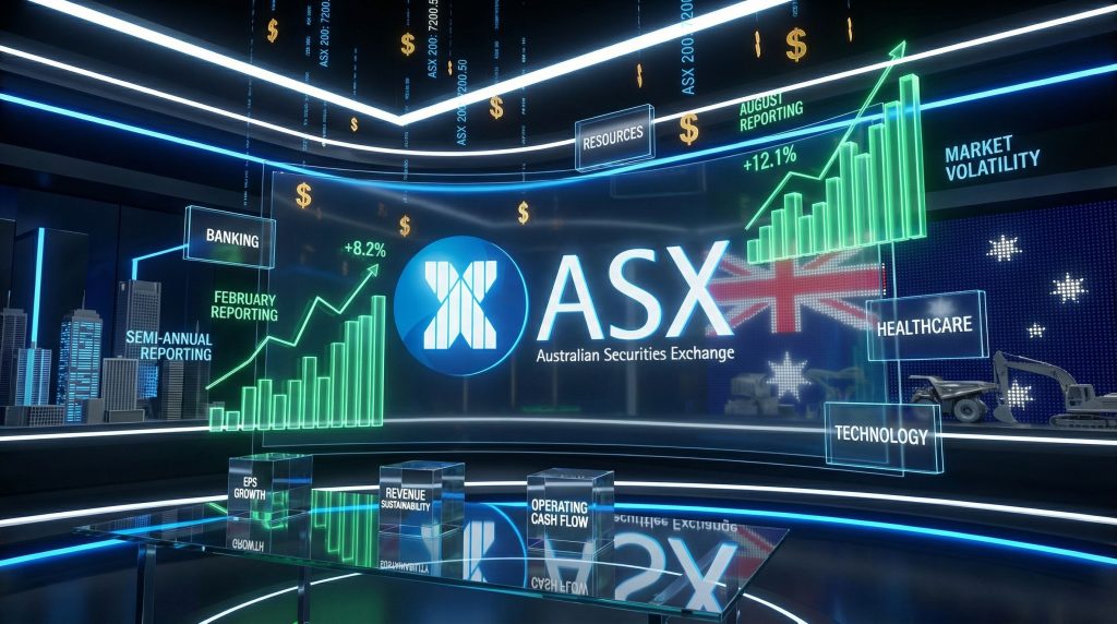 ASX earnings reports showcase growth charts.