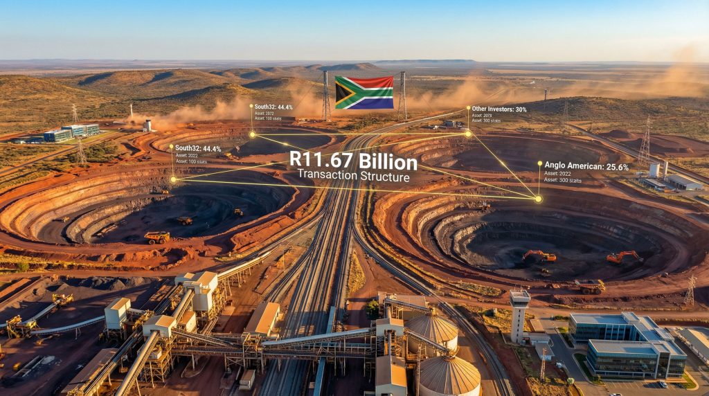 Exxaro manganese acquisition showing mining transaction.