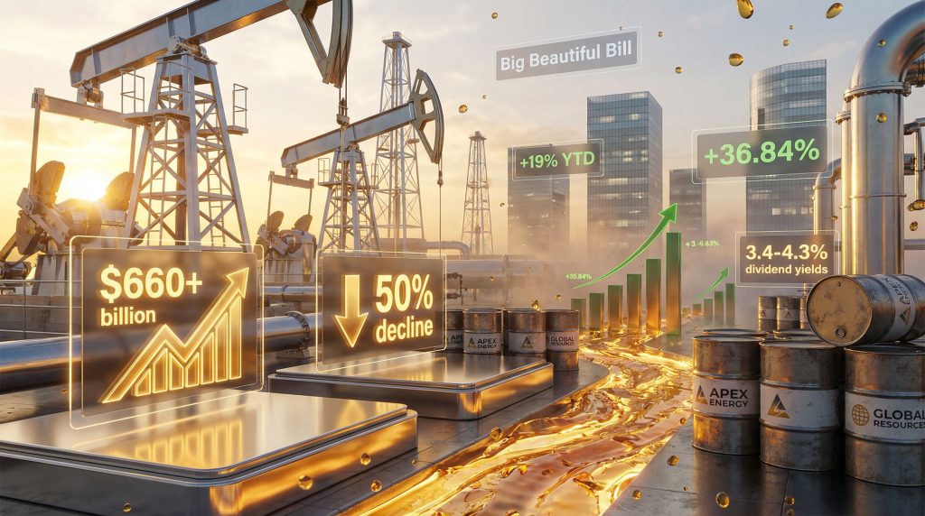 Oil industry statistics reflecting financial shifts.