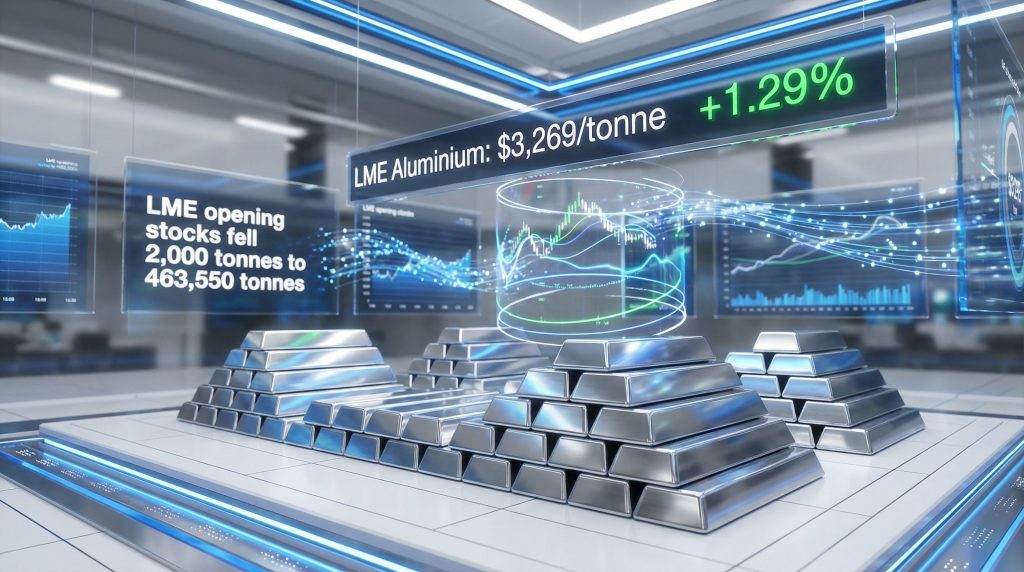 LME aluminium price increase visualized with graphs.
