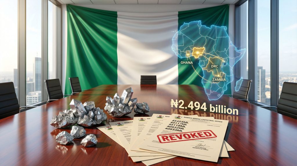 Nigeria lithium mining dispute; revoked licenses.