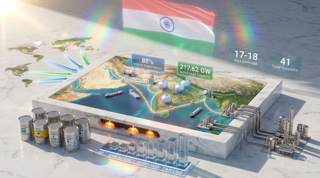 India oil contingency plan visualized with metrics.