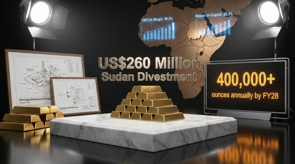 Perseus Mining divests Sudan gold assets.
